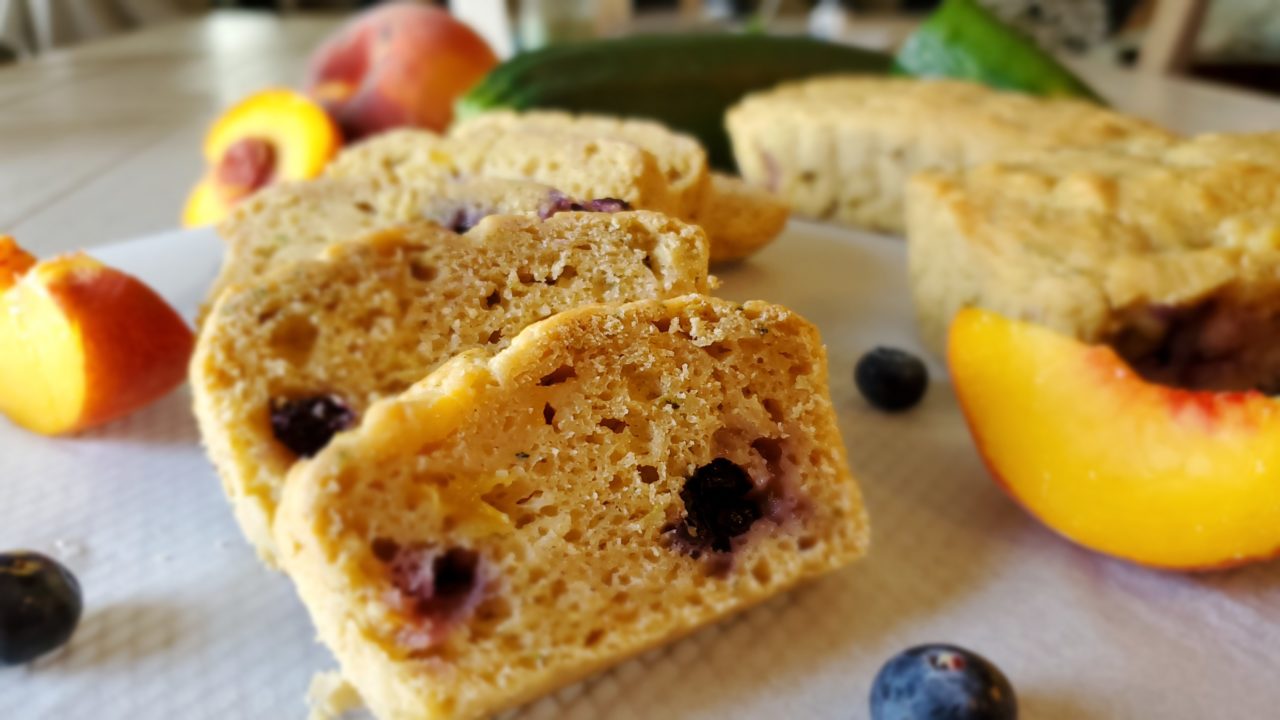 Peach Berry Zucchini Bread Big Fat Skinny Dish